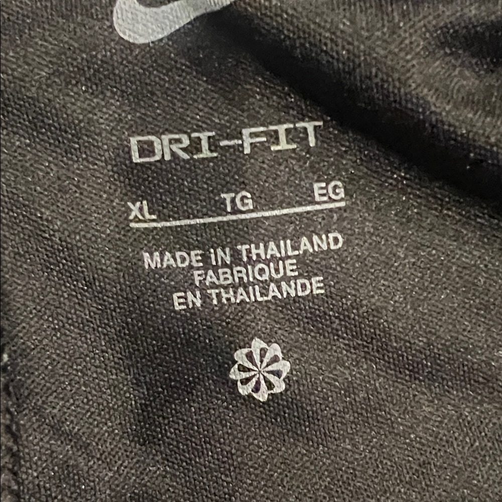 Nike Black Track Pants with White Swoosh - Picture 3 of 3